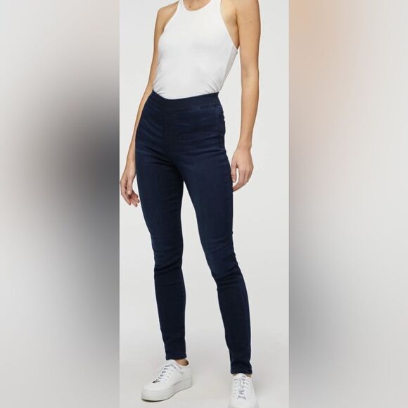 7 For All Mankind Denim - ✨ NWT Jen7 for All Mankind Pull-On Skinny Jeans Dark Wash Sz 4